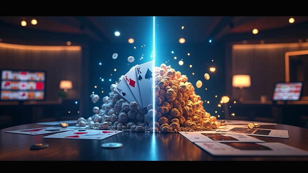 Comparación visual entre bono sin depósito y oferta de bienvenida en casino