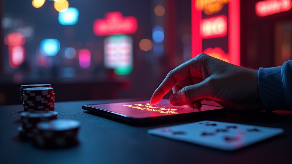 Usuario completando el registro y el código promocional en una escena de casino